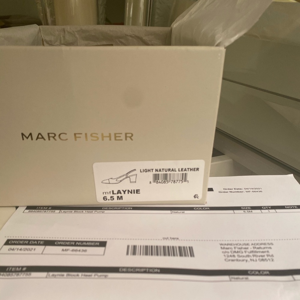 Marc Fisher Laynie Slingback Block Heel Pumps BNIB - Picture 10 of 14